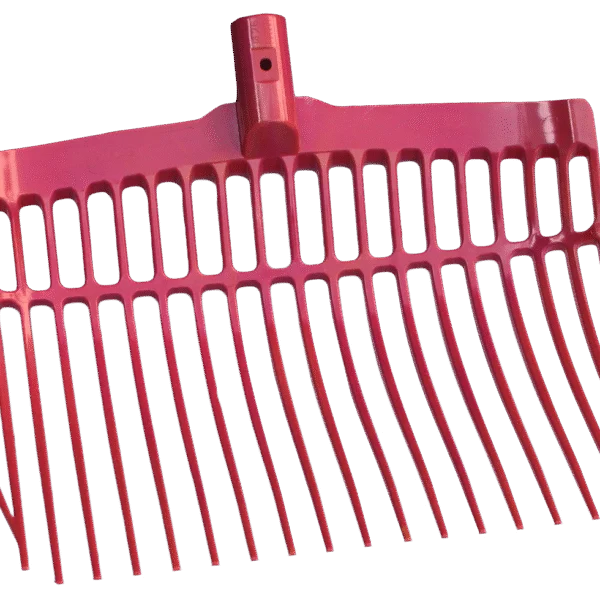Fourche à fumier en plastique sans manche, rose, 41 x 36 x 11 cm – Vplast