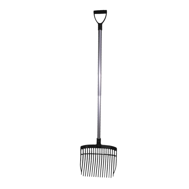 Fourche à fumier en plastique avec manche en aluminium 115 cm noire – Vplast