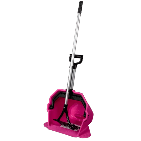 Ramasse fumier avec repose pied rose – Vplast Quick Pick