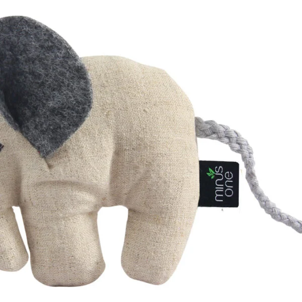 Jouet pour chat en forme d’éléphant avec herbe à chat, 9,5 x 8,5 x 2,5 cm – Minus One Docile Buddy Cat Toy Elephant