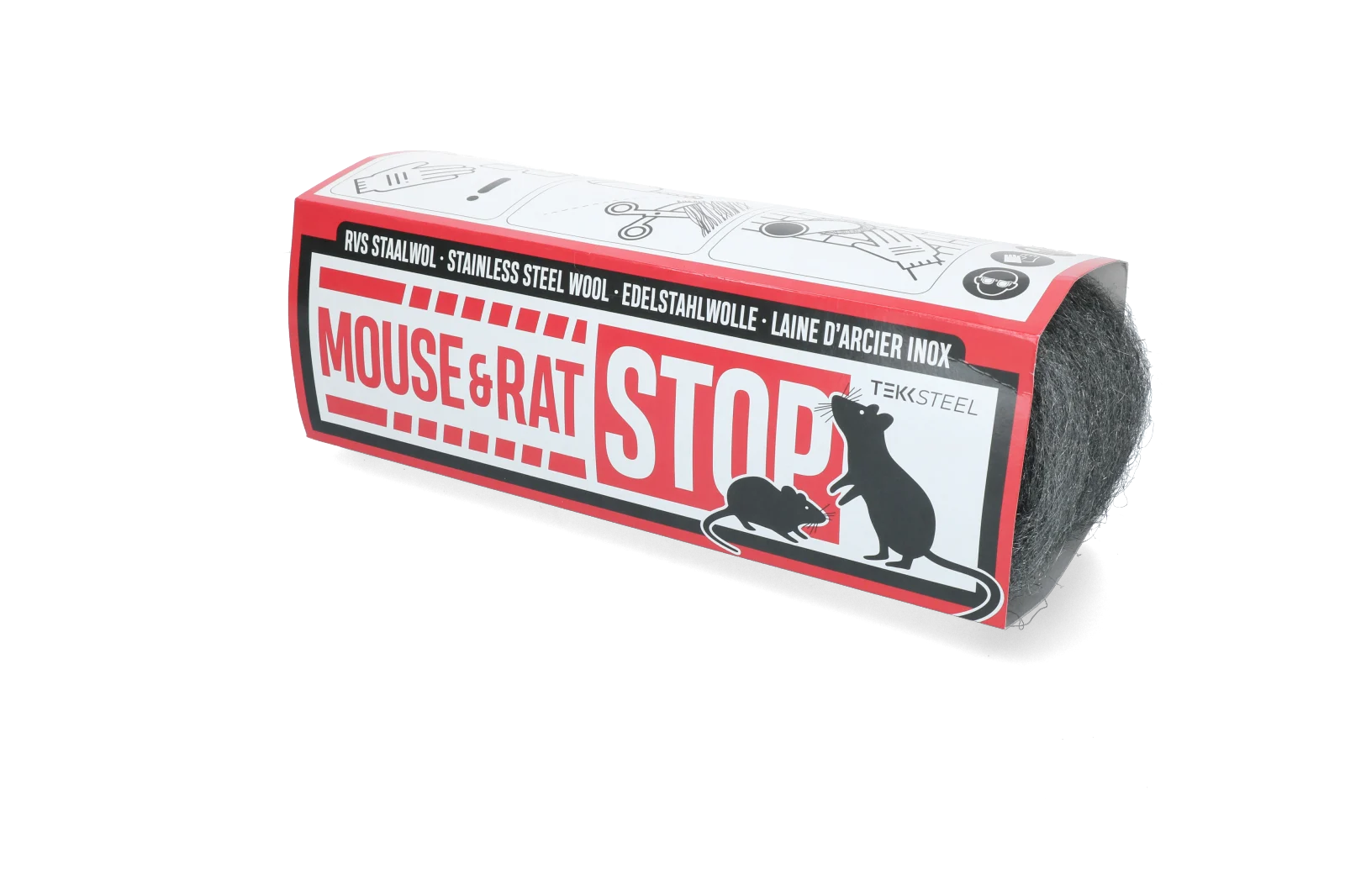 Laine d’acier inoxydable pour souris et rats, 200 g – Mouse & Rat Stop – Image 1