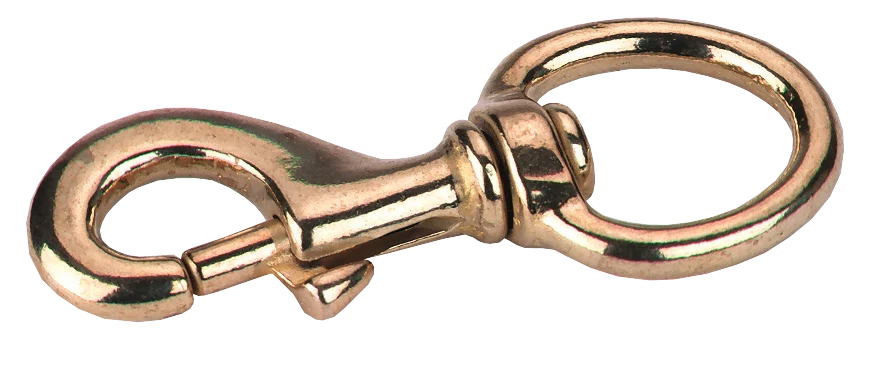 Mousqueton doré, 9 x 4 cm – Image 1