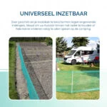 Filet de délimitation pour jardin, mailles de 0,5 cm, hauteur de 80 cm, 20 m – Euro-Netz Universel – Image 4