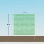 Filet de délimitation pour jardin, mailles de 0,5 cm, hauteur de 80 cm, 20 m – Euro-Netz Universel – Image 6