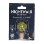 Lampe de sécurité pour collier de chien, jaune, 2 modes d’éclairage – Nightwalk Safety Light