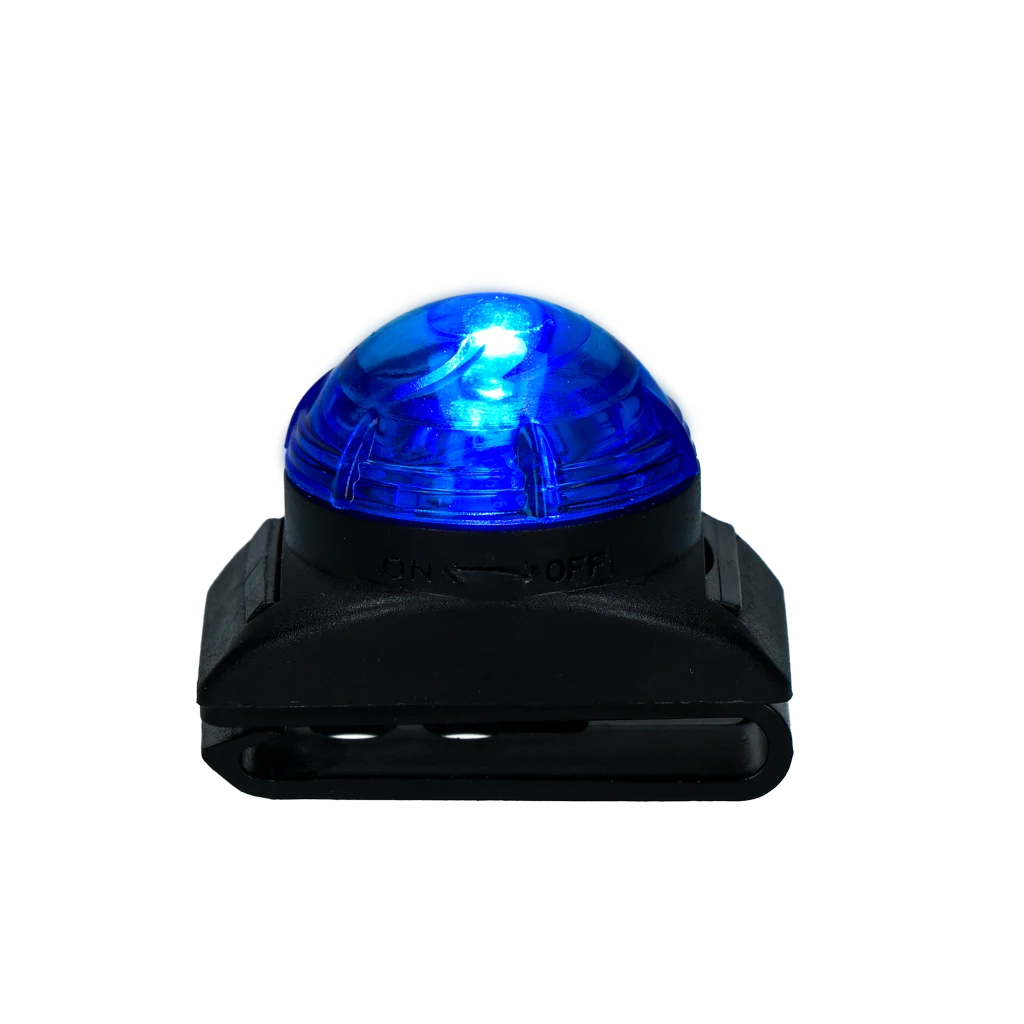 Lampe de sécurité bleue pour collier de chien, 2 modes d’éclairage – Nightwalk Safety Light – Image 4