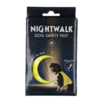 Gilet de sécurité pour chien avec éléments réfléchissants et fermeture velcro jaune M – Nightwalk Safety Vest