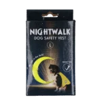 Gilet de sécurité pour chien avec éléments réfléchissants et fermeture velcro jaune L – Nightwalk Safety Vest