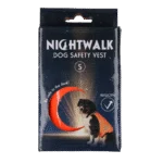 Gilet de sécurité pour chien avec éléments réfléchissants et fermeture autoagrippante, orange, S – Nightwalk Safety Vest