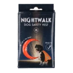 Gilet de sécurité pour chien avec éléments réfléchissants et fermeture autoagrippante, orange, M – Nightwalk Safety Vest