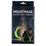 Harnais de sécurité avec éclairage LED, réglable, jaune – Nightwalk Human Safety Harness