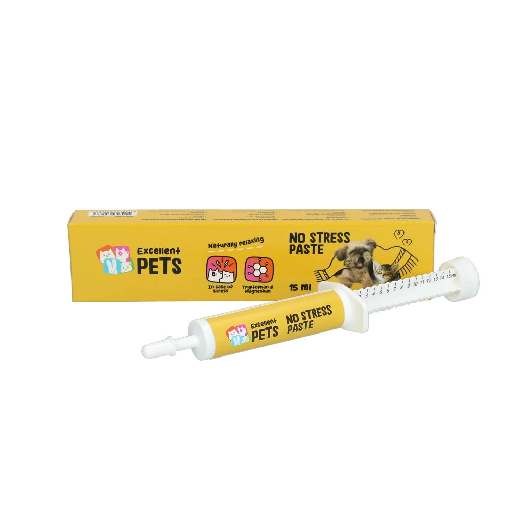 NOST003.png Pâte complémentaire pour chiens et chats en cas de stress, 15 ml – Excellent Pets No Stress Paste – Image 1