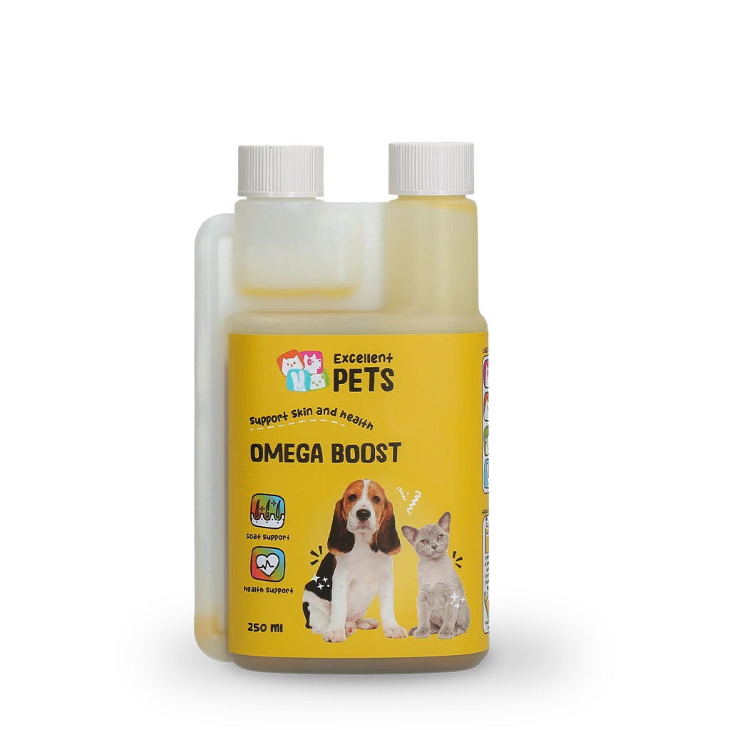 Huile oméga pour chiens aux huiles végétales, 250 ml – Excellent Pets Omega Boost – Image 1