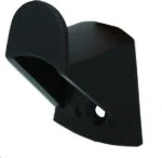 Crochet en plastique pour licol, noir, 3,5 x 3 cm – Vplast