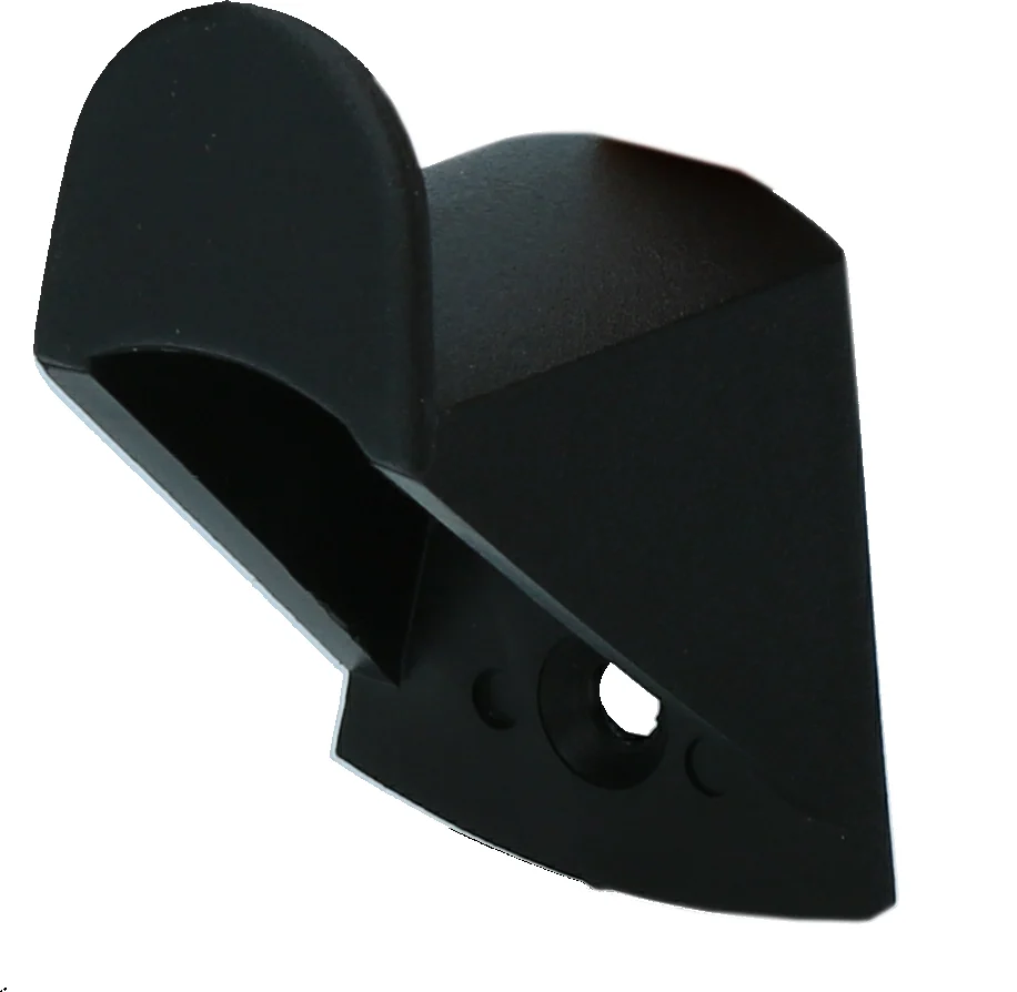 Crochet en plastique pour licol, noir, 3,5 x 3 cm – Vplast – Image 1