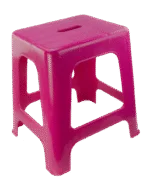 Marchepied et siège à 1 marche, rose, hauteur 41 cm – Vplast