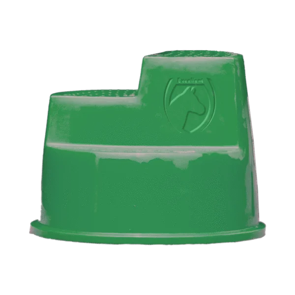 Marchepied avec 3 marches antidérapantes, vert, 53 cm – Excellent Horse