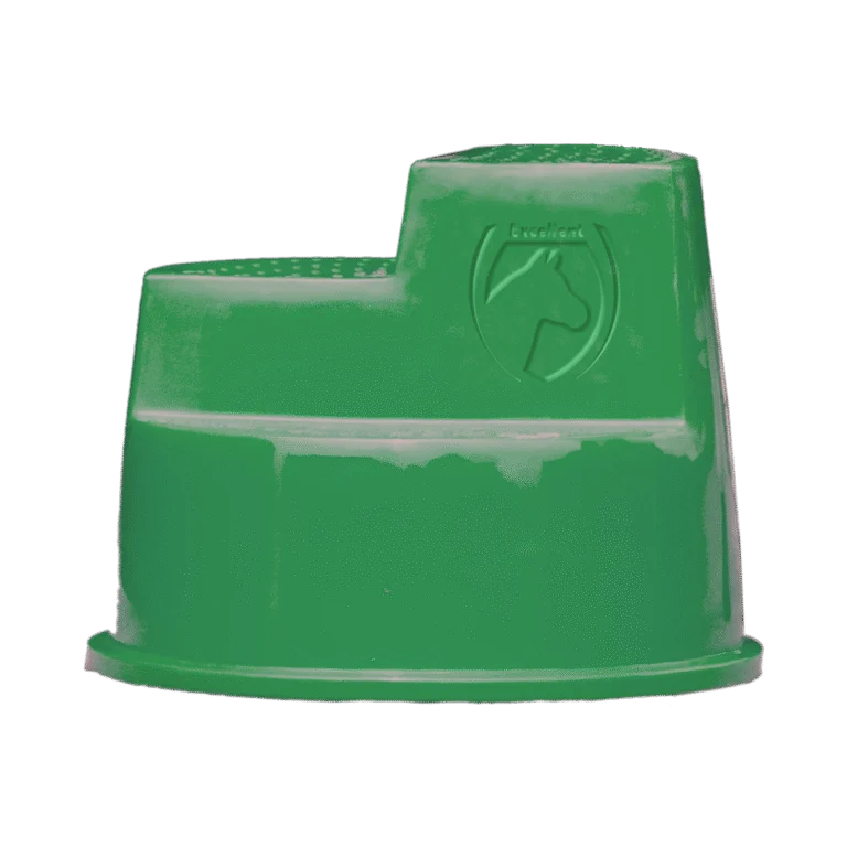 Marchepied avec 3 marches antidérapantes, vert, 53 cm – Excellent Horse