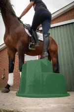 Marchepied avec 3 marches antidérapantes, vert, 53 cm – Excellent Horse – Image 5