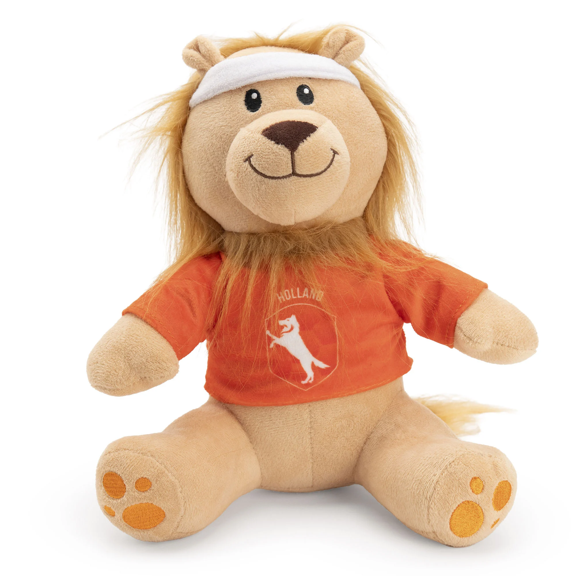 Peluche lion pour chien, orange, 28 cm – Holland Oranje Leeuw M – Image 1