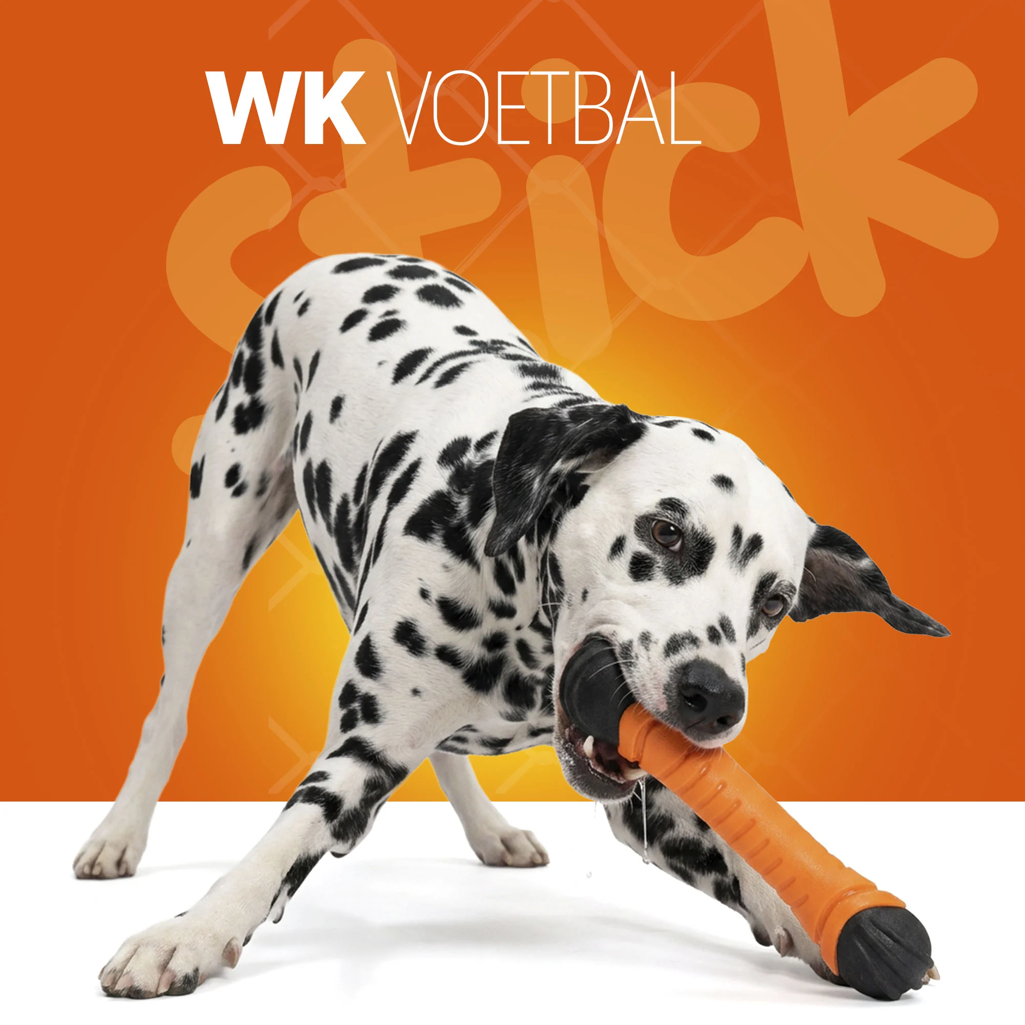 Bâton à rapporter flottant avec couineur S 24 cm – Holland Oranje Apporteerstick – Image 2