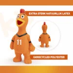 Jouet pour chien en forme de poulet en latex, orange – Holland WK Kip – Image 3