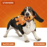Jouet pour chien en forme de poulet en latex, orange – Holland WK Kip – Image 4