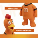 Jouet pour chien en forme de poulet en latex, orange – Holland WK Kip – Image 5