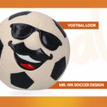 Jouet pour chien en latex avec couineur, orange, L – Holland Mr. WK Soccer – Image 3