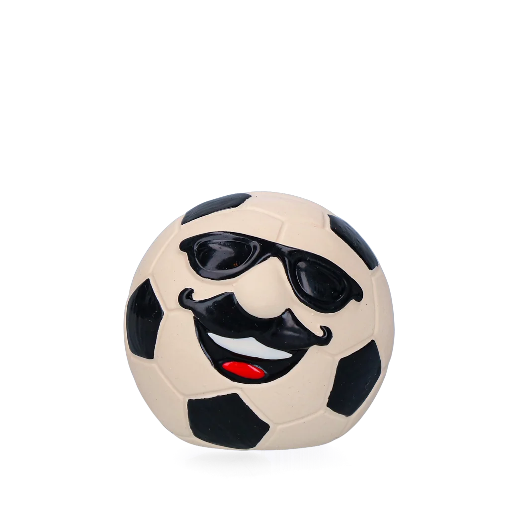 Jouet pour chien en latex avec couineur, orange, M – Holland Mr. WK Soccer – Image 1
