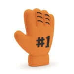 Jouet pour chien en forme de gant, en latex, orange – Holland WK Handschoen