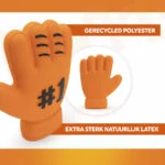 Jouet pour chien en forme de gant, en latex, orange – Holland WK Handschoen – Image 3