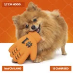 Jouet pour chien en forme de gant, en latex, orange – Holland WK Handschoen – Image 4