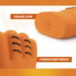 Jouet pour chien en forme de gant, en latex, orange – Holland WK Handschoen – Image 5