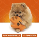 Jouet pour chien en forme de gant, en latex, orange – Holland WK Handschoen – Image 6