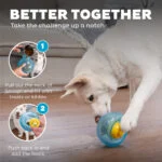 Balle distributrice de nourriture en TPE jaune 6 x 6 cm – Outward Hound (Kyjen) Orbee-Tuff Nooks – Image 6
