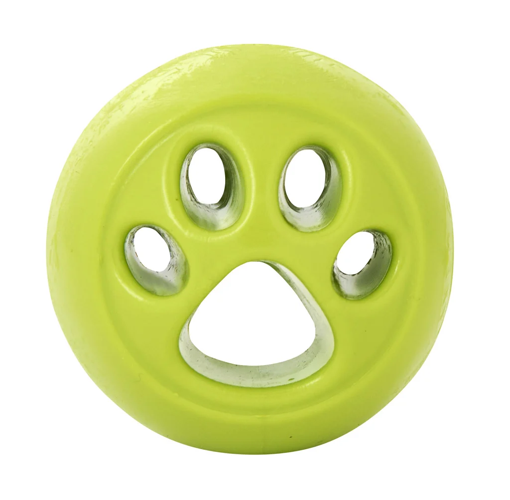 Balle distributrice en TPE verte 6 x 6 cm – Outward Hound (Kyjen) Orbee-Tuff Nooks – Image 1