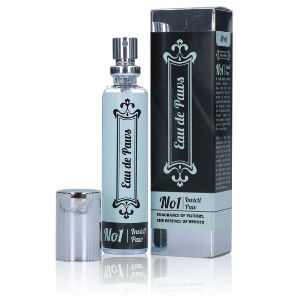 Parfum pour chien mâle aux notes boisées, 30 ml – Eau de Paws No1 Invicti Paw