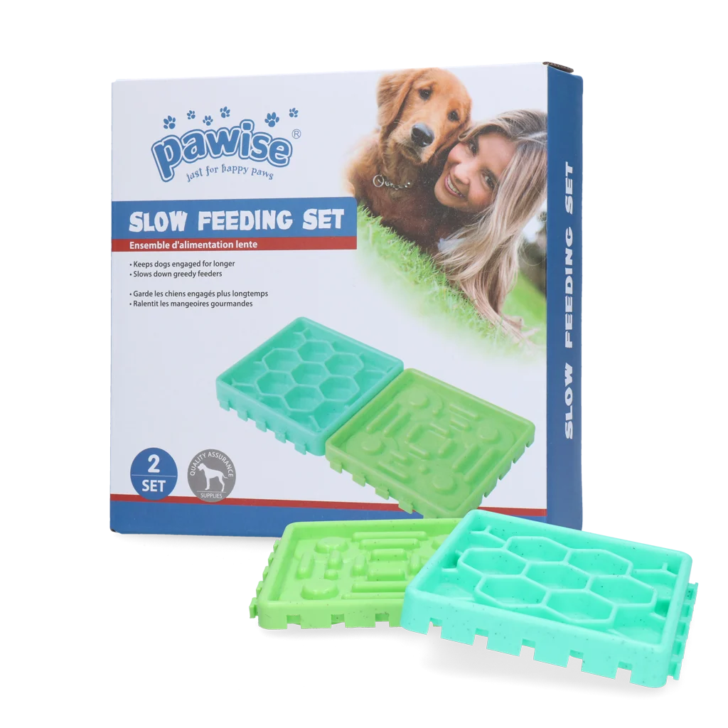 Ensemble de gamelles anti glouton avec ventouses – Pawise Slow Feeding Set – Image 1