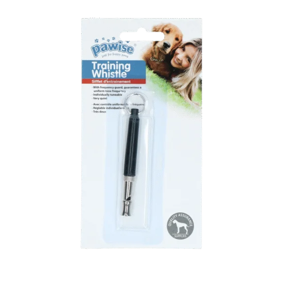 Sifflet pour chien au son doux, noir, 8 cm – Pawise Dog Training Whistle