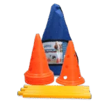 Kit d’agility pour chiens avec 6 cônes et 3 barres – Pawise Dog Agility Training Set