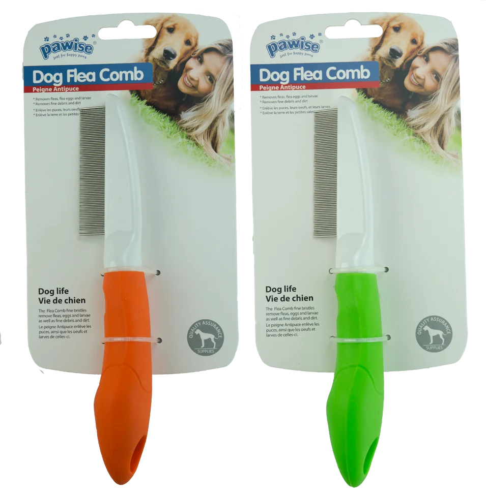 PAWI11465.png Peigne à puces pour chiens avec 70 dents, 21 cm – Pawise Dog Flea Comb – Image 1