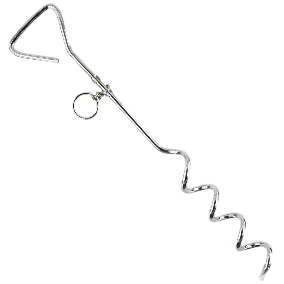 Piquet d’attache à spirale pour longe de chien, 8 mm x 40 cm – Pawise – Image 1