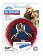 Longe d’attache en câble d’acier gainé de vinyle, 7 m – Pawise Tie Out – Image 3