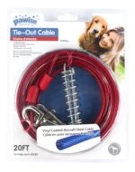 Longe d’attache en câble d’acier gainé de vinyle, 7 m – Pawise Tie Out Heavy Duty – Image 2