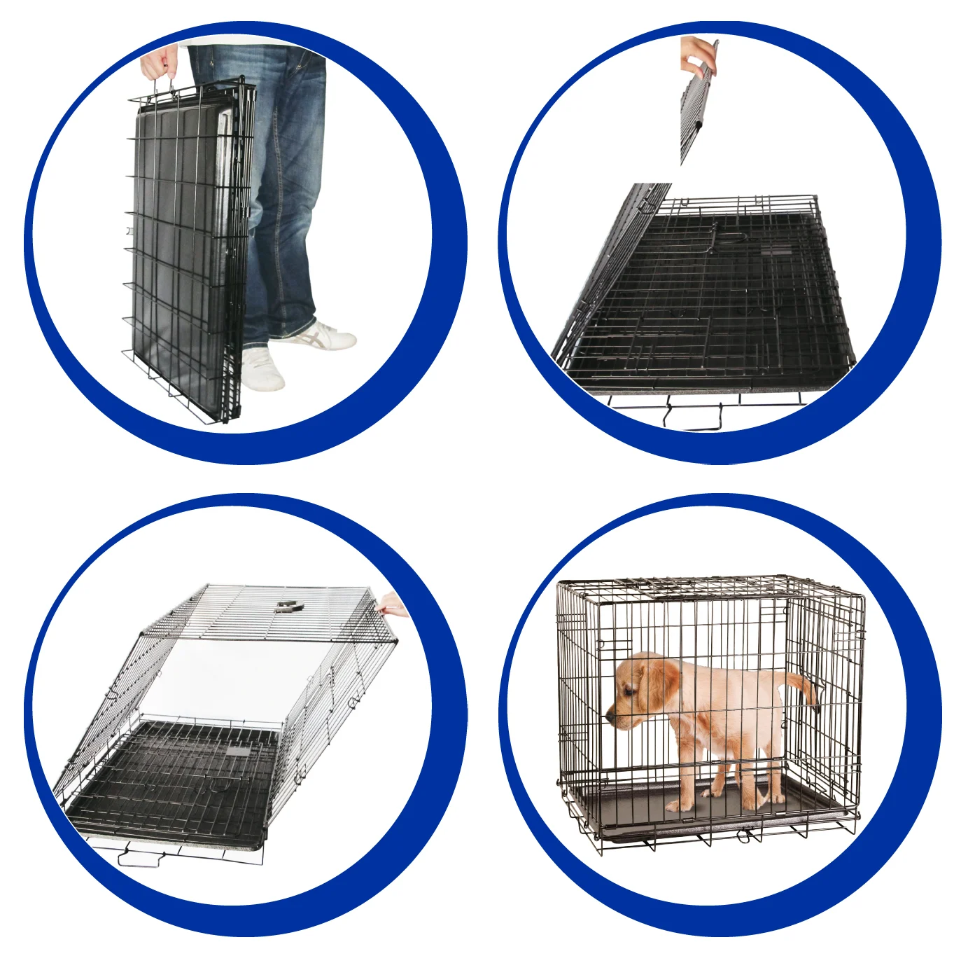 PAWI12531-PAWI12532-PAWI12533-PAWI12534-PAWI125352.jpg Cage pour chien en fil d’acier pliable, 122 x 76 x 84 cm – Pawise Wire Dog Crate XXL – Image 1