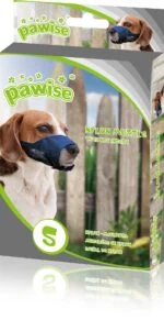 Muselière pour chien en nylon, réglable, noire, taille XS – Pawise Adjustable Nylon Muzzle XS