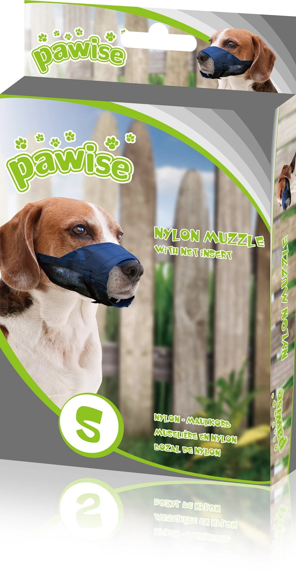 Muselière pour chien en nylon, réglable, noire, taille XS – Pawise Adjustable Nylon Muzzle XS – Image 1