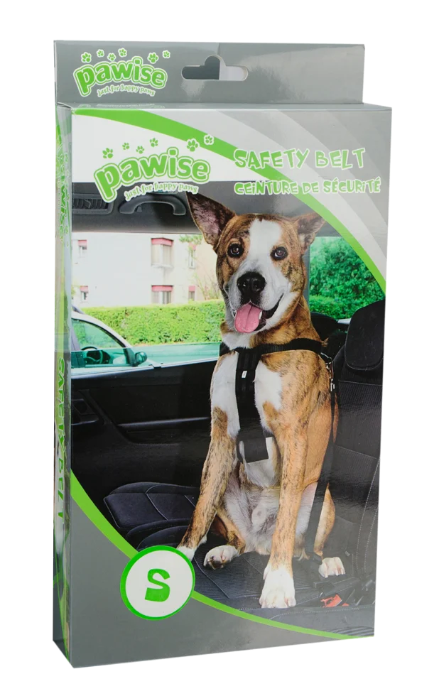 Ceinture de sécurité pour chien avec harnais, tour de poitrail de 30 à 60 cm – Pawise Safety Belt S – Image 2