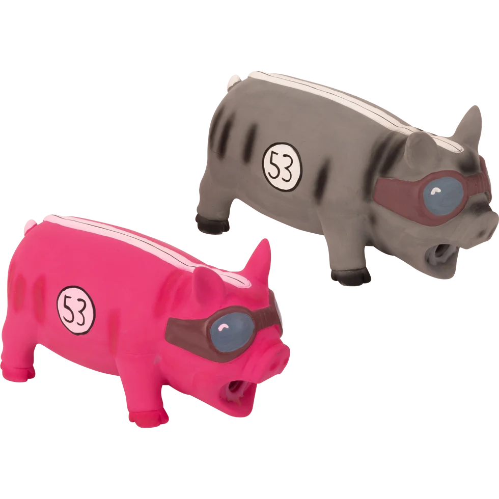 Jouet pour chien en latex, cochon grogneur 20 x 10 cm – Pawise Latex Pig Boss – Image 1